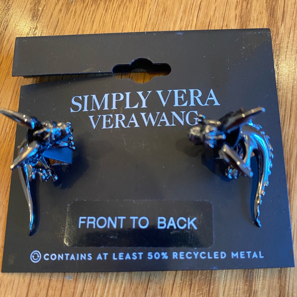 Simply Vera Vera Wang Dragon Front and Back Style Earrings.